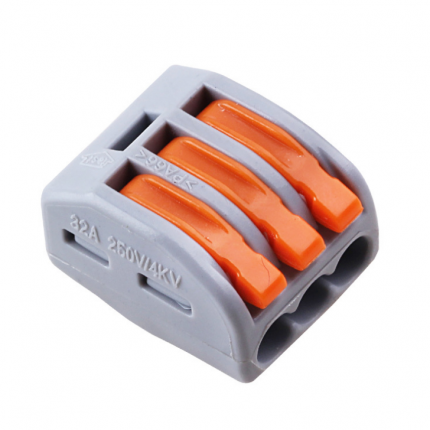 導(dǎo)線連接器 軟硬萬(wàn)能建筑接線端頭3孔 Z-413