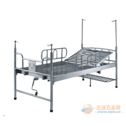 佛山生產(chǎn)不銹鋼單搖護(hù)理床 手提二折床