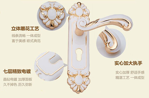 o<em></em>nLEE 歐立北歐象牙白室內門鎖細節(jié)