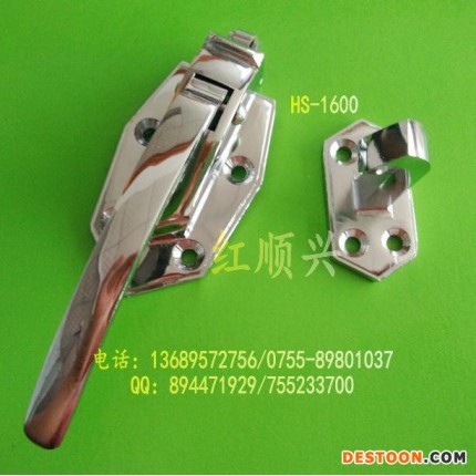 紅順興HS-1600拉手鎖 冷凍庫(kù)鎖冷藏門(mén)拉手 彈簧門(mén)鎖冰庫(kù)合頁(yè) 鋅合金凹凸重型門(mén)鎖