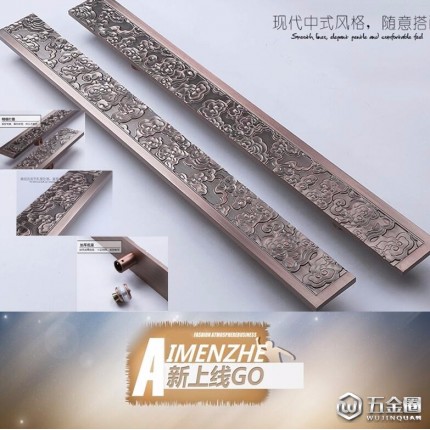 廠家直銷(xiāo)愛(ài)門(mén)者 復(fù)古中式拉手 豪華木門(mén)雕刻大拉手 無(wú)框玻璃門(mén)不銹鋼拉手