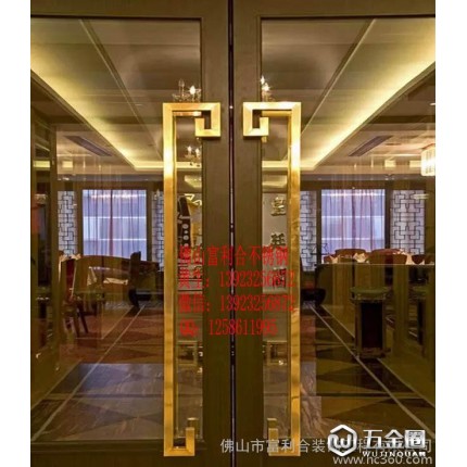 豪華酒店拉手 無(wú)框玻璃門(mén)拉手 KTV不銹鋼玻璃門(mén)拉手
