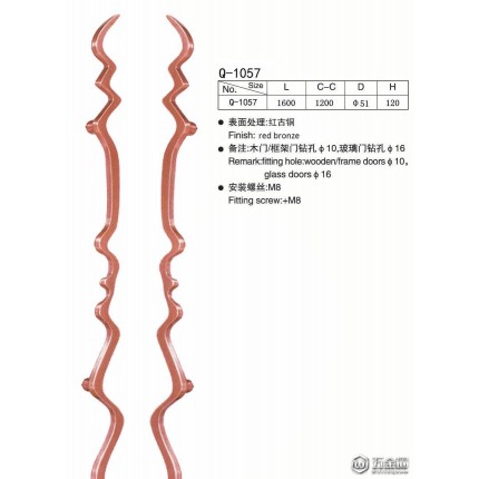 中式別墅仿古拉手 KTV大門拉手 不銹鋼玻璃門拉手Q-1057 強鑫直銷 可定制