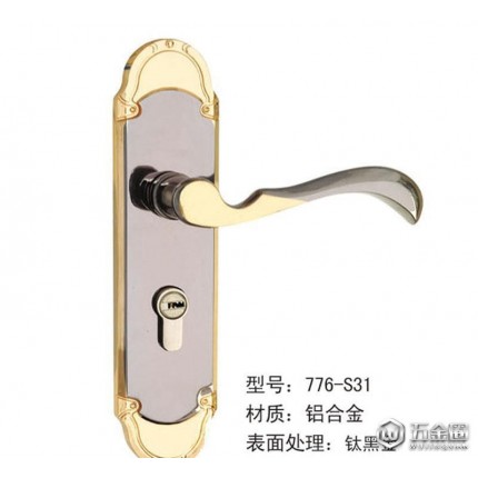 直銷鋁合金室內(nèi)門鎖 執(zhí)手鎖五金鎖具776-31