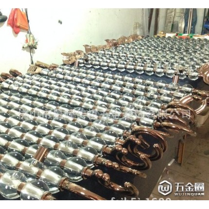豪華水晶玻璃大門拉手 歐式現(xiàn)代古銅酒店實木門拉手/把手