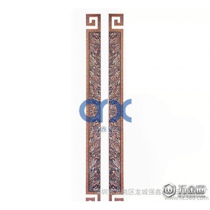 直銷不銹鋼框架門拉手 仿古雕刻拉手 銅質(zhì)玻璃門大門拉手