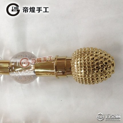 帝煌手工 金色豪華水晶大門拉手 歐式鋼化玻璃門推拉門長(zhǎng)把手鈦金 玻璃門拉手
