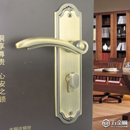 包郵歐式門鎖全銅純銅美式仿古大室內(nèi)臥室實(shí)木門把手房門鎖簡(jiǎn)約