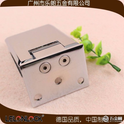 樂(lè)朗RSH-445玻璃絞鏈五金黃銅方形光鉻玻璃夾 淋浴房鉸鏈 鋼化玻璃門(mén)合頁(yè)