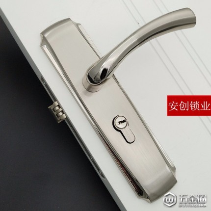 安創(chuàng)G506 歐式 304不銹鋼室內(nèi)房門鎖 靜音執(zhí)手鎖 臥室門鎖套裝壓把鎖 加厚