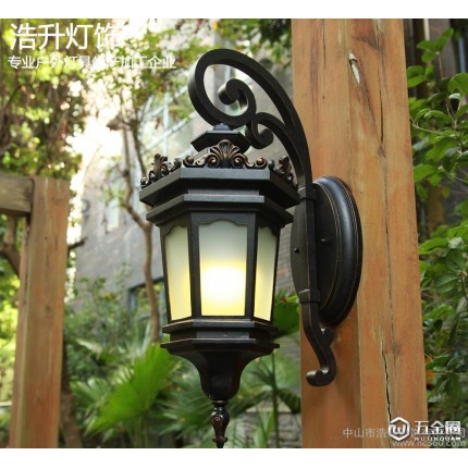高品質(zhì)歐式戶外壁燈翻砂防雨防水庭院門口燈E27鋁質(zhì)室外燈外墻燈