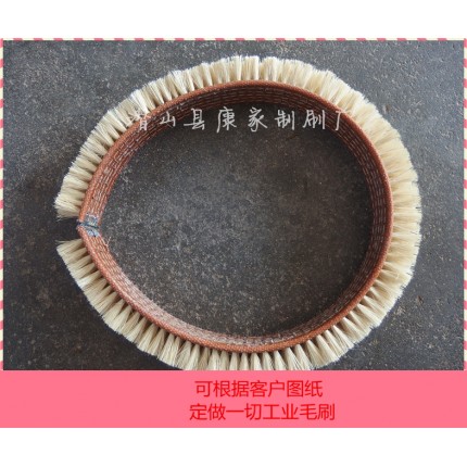 皮帶毛刷清掃器皮帶刷電機拋光用銅絲皮帶刷針布刷