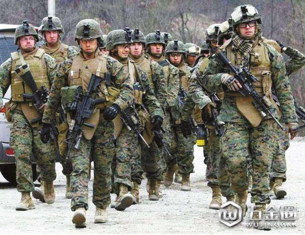 圖為駐韓美軍部隊正在進行訓(xùn)練
