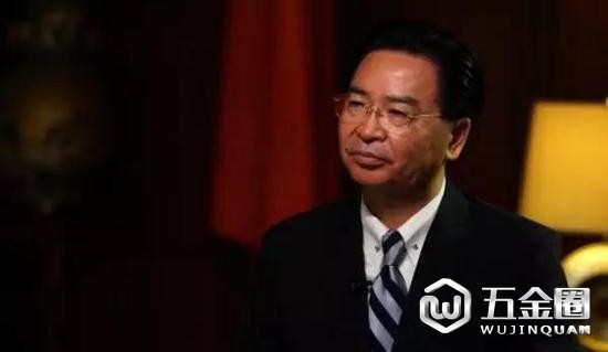 ▲臺灣外事部門負(fù)責(zé)人吳釗燮接受CNN專訪畫面