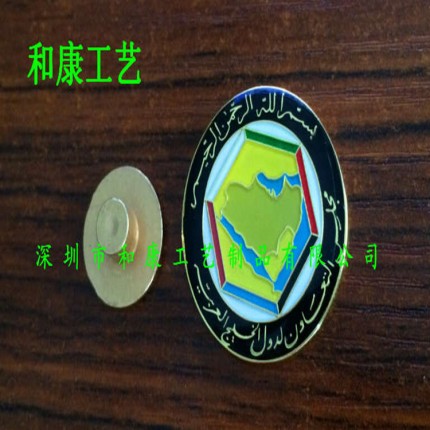 徽章定做銀行金屬司徽定制價格公司企業(yè)定制logo徽深圳胸章廠