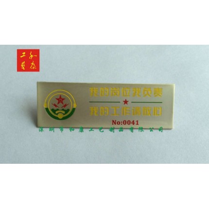 優(yōu)質(zhì)廠家定制滴膠胸牌企業(yè)Logo工號(hào)牌定制 銀行員工姓名牌