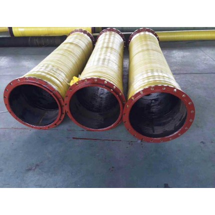 廠家直銷(xiāo)噴砂膠管304不銹鋼法蘭E型快速接頭輸送渣殼砂石料