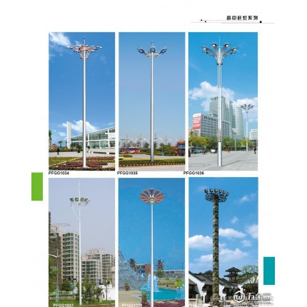 室外高桿燈，內(nèi)外熱鍍鋅燈柱，運動場高桿燈，國牌燈飾