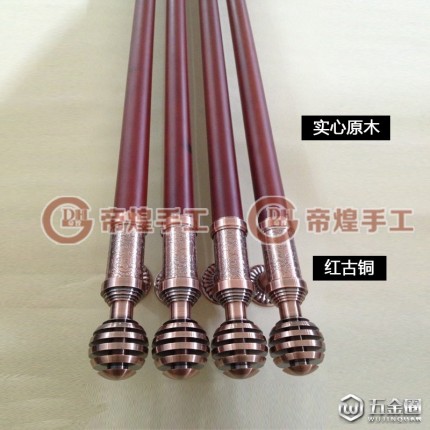中式仿古銅實心原木大拉手玻璃門拉手木門把手歐式豪華大門長把手