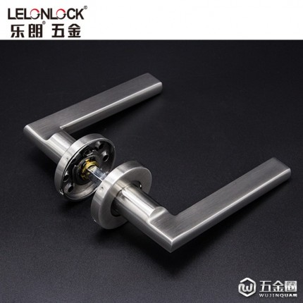 樂朗RLH-02精鑄實心把手室內(nèi)門鎖不銹鋼304執(zhí)手家居門五金配件