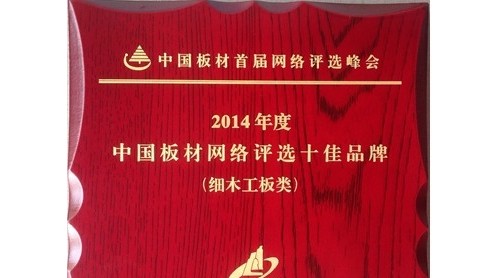 中國板材首屆網(wǎng)絡(luò)評(píng)選峰會(huì) 莫干山板材喜獲雙獎(jiǎng)