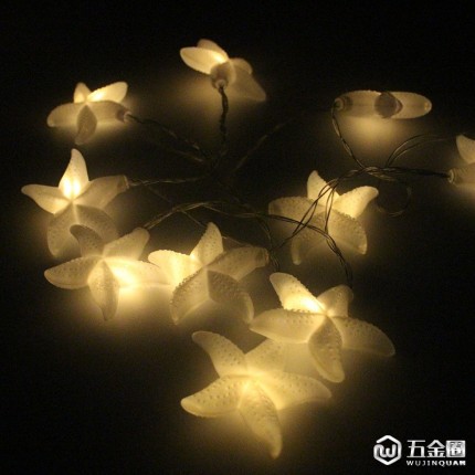 LED海星燈串 海星造型電池燈帶 節(jié)日慶典室內燈具裝飾