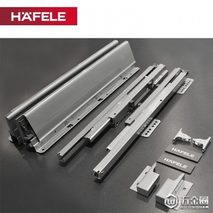 HAFELE/海福樂(lè)滑軌導(dǎo)軌抽屜軌道家具櫥柜收納緩沖全拉伸