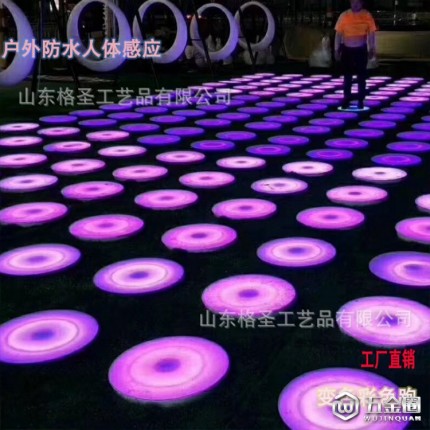 感應(yīng)室內(nèi)地磚燈地板燈  地板燈  廠家直銷定制感應(yīng)地磚燈 杭州工廠定制彩色跑鋼琴地板廠家